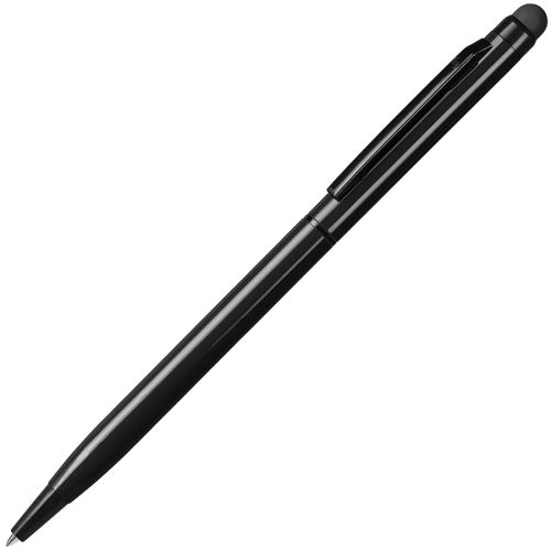 Ручка шариковая со стилусом TOUCHWRITER BLACK, глянцевый корпус (черный)