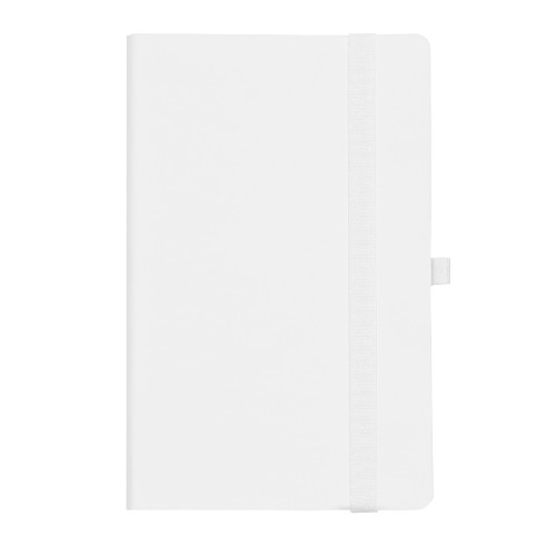 Бизнес-блокнот GRACY на резинке, формат А5, в линейку (белый)