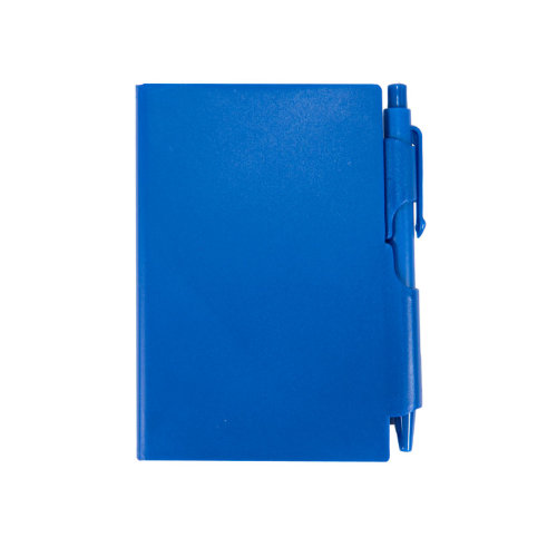 Блокнот для записей с авторучкой (синий)