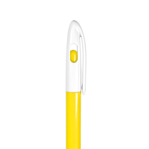 Ручка шариковая LEVEL, пластик (желтый, белый)
