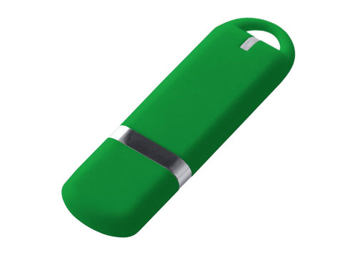 USB-флешка на 8 ГБ 3.0 USB, с покрытием soft-touch, зеленый
