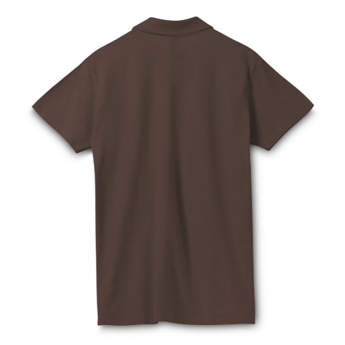 Рубашка поло мужская Spring 210, шоколадно-коричневая