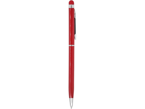 Ручка-стилус металлическая шариковая BAUME, красный