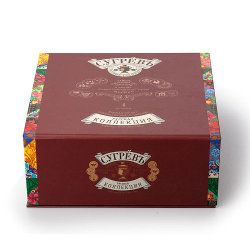 Набор Сугревъ в картонной коробке с 4-я чаями (разные цвета)