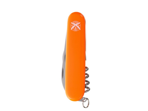 Нож перочинный Stinger, 90 мм, 4 функции, материал рукояти: АБС-пластик (оранжевый)