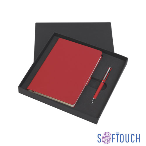 Подарочный набор "Парма", покрытие soft touch, красный