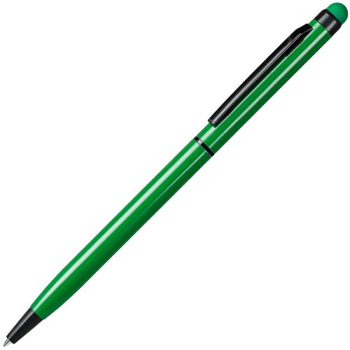 Ручка шариковая со стилусом TOUCHWRITER BLACK, глянцевый корпус (зеленый)