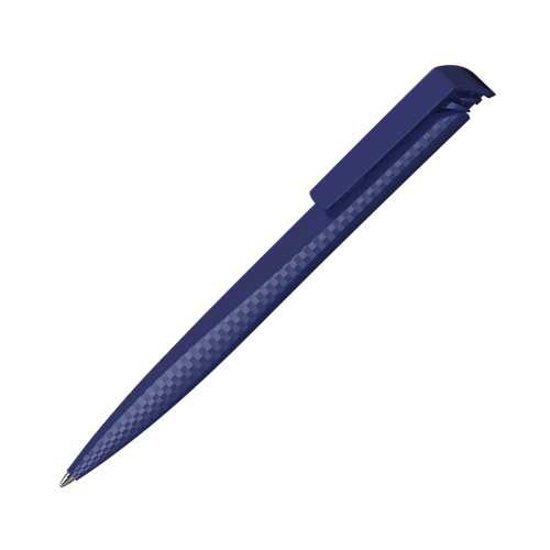 Ручка шариковая TRIAS CARBON, темно-синий