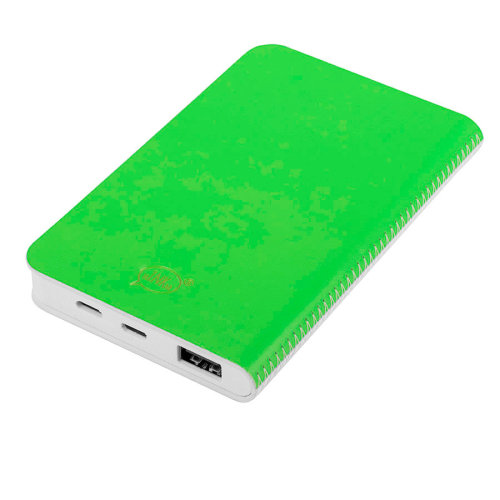 Универсальный аккумулятор "Franki" (5000mAh),белый с зеленым, 7,5х12,1х1,1см (белый, зеленый)
