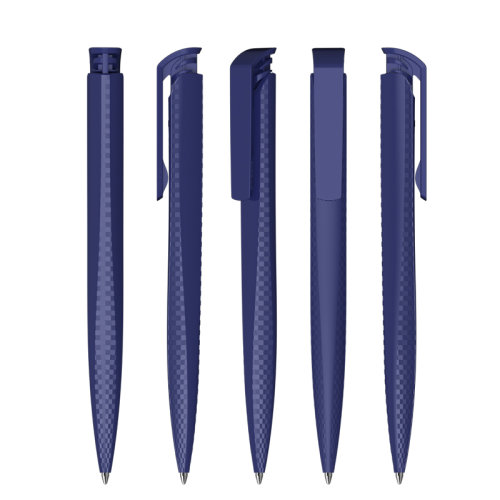Ручка шариковая TRIAS CARBON, темно-синий