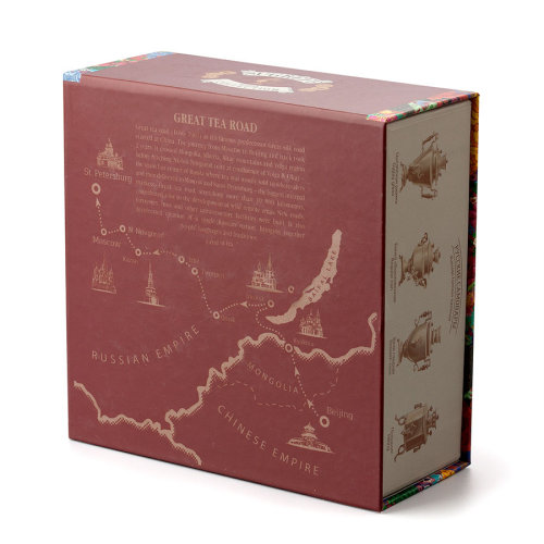 Набор Сугревъ в картонной коробке с 4-я чаями (разные цвета)