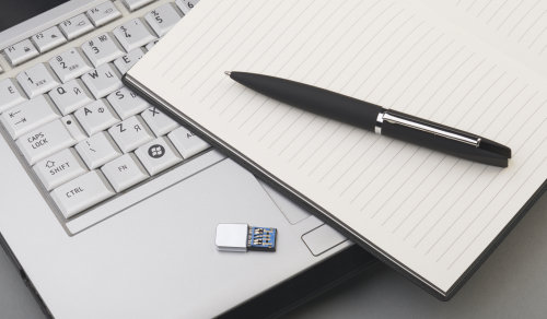 Ручка шариковая "Callisto" с флеш-картой 32Gb (USB3.0), покрытие soft touch, черный