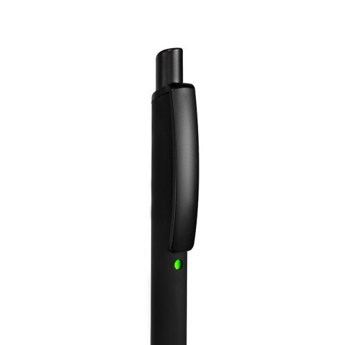 Ручка шариковая ENIGMA, металл, софт-покрытие (черный, светло-зеленый)