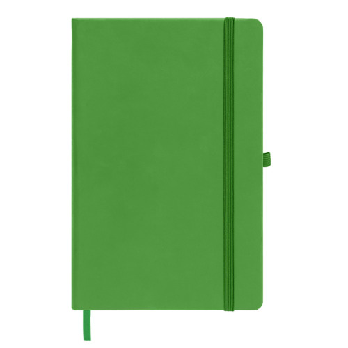 Бизнес-блокнот SILKY, формат А5, в клетку (зеленый)