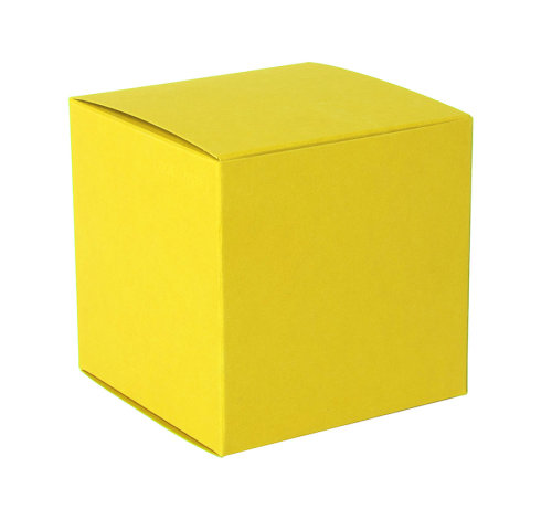 Коробка подарочная CUBE (желтый)
