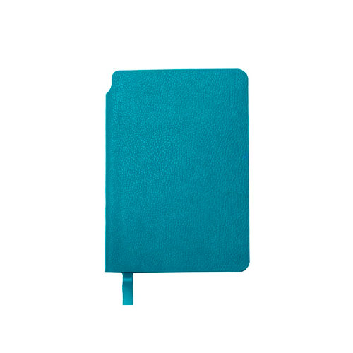 Ежедневник недатированный SALLY, A6, морская волна, кремовый блок (голубой, зеленый)