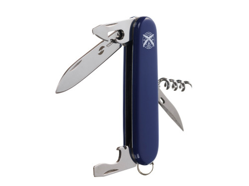 Нож перочинный Stinger, 90 мм, 10 функций, материал рукояти: АБС-пластик (синий)
