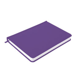 Ежедневник недатированный Campbell, А5, фиолетовый, белый блок (фиолетовый)