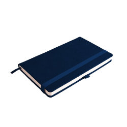 Ежедневник недатированный Starry , формат А5, в клетку (темно-синий)