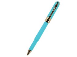 Ручка пластиковая шариковая Monaco, 0,5мм, синие чернила, небесно-голубой