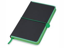Блокнот Color Rim, черный/зеленый. Lettertone