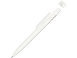Ручка шариковая из переработанного пластика с матовым покрытием ON TOP RECY, белый