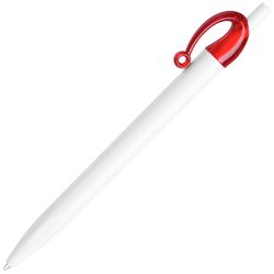 Ручка шариковая JOCKER (белый, красный)