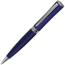 Ручка шариковая WIZARD, металл, синяя  паста
 (синий, серебристый)