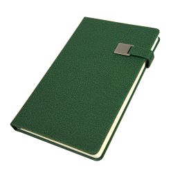 Ежедневник недатированный Linnie, формат А5,в линейку (темно-зелёный)
