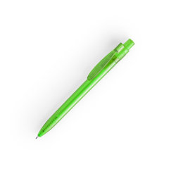 Ручка шариковая HISPAR, RPET пластик, зеленый (зеленый)