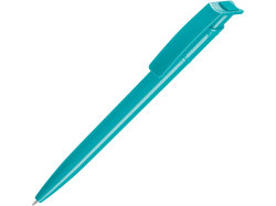 Ручка шариковая пластиковая RECYCLED PET PEN, синий, 1 мм, лазурный