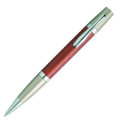 Ручка "Tango" в футляре, коричневый/серебристый