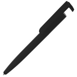 Ручка шариковая N3 со стилусом и подставкой для смартфона (черный)