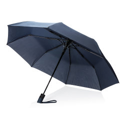Складной зонт-полуавтомат  Deluxe 21”, синий