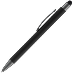 Ручка шариковая Atento Soft Touch Stylus со стилусом, черная