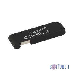 Флеш-карта "Case" 8GB, покрытие soft touch, черный