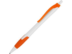 Ручка шариковая Santa Monica, белый/оранжевый, черные чернила