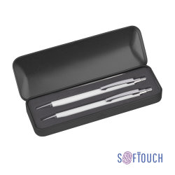 Набор "Ray" (ручка+карандаш), покрытие soft touch, белый