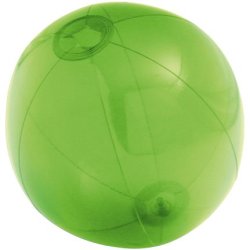 Надувной пляжный мяч Sun and Fun, полупрозрачный зеленый