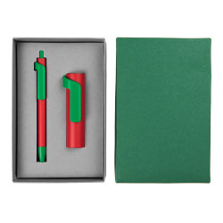 Набор подарочный FORTE SET FANTASY: Универсальный аккумулятор (3000мАh) и ручка (разные цвета)