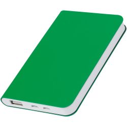 Универсальный аккумулятор "Silki" (5000mAh),зеленый, 7,5х12,1х1,1см, искусственная кожа,плас (зеленый)