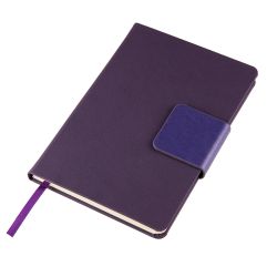 Ежедневник недатированный Stevie, А5, фиолетовый, кремовый блок, без обреза (фиолетовый)