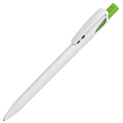 Ручка шариковая TWIN WHITE (белый, зеленое яблоко)