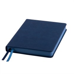 Ежедневник датированный на 2022 год Softie, А5, темно-синий, кремовый блок, темно-синий обрез (тёмно-синий)