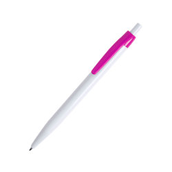 Ручка шариковая KIFIC, пластик (белый, розовый)