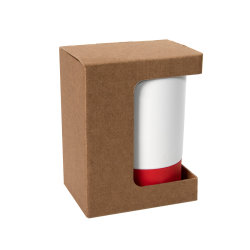Коробка для кружки 26700, размер 11,9х8,6х15,2 см, микрогофрокартон, коричневый (коричневый)
