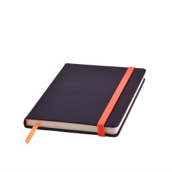 Ежедневник недатированный RAY, формат А5 (черный, оранжевый)