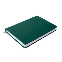 Ежедневник недатированный Duncan, А5,  темно-зеленый, белый блок (тёмно-зелёный)