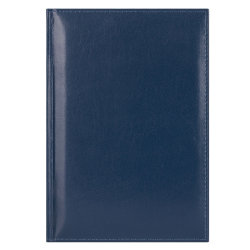 Ежедневник недатированный Madrid, 145x205, натур.кожа, синий, подарочная коробка
